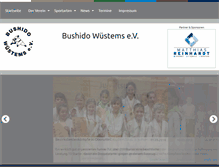 Tablet Screenshot of bushido-wuestems.de